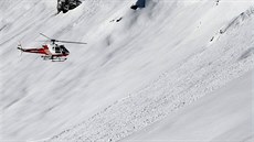 Záchranái pátrají v Alpách po ztracených turistech. Ilustraní foto