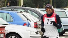 Mulugeta Serbessa si b�í pro vít�zství v novoro�ním b�hu v Tábo�e.