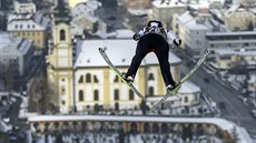 Roman Koudelka bhem kvalifikace na závod v Innsbrucku.