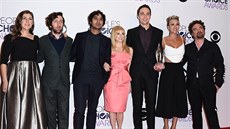 Herci ze seriálu Teorie velkého t�esku na People's Choice Awards (Los Angeles,...