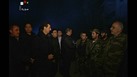 Bašár Asad mezi vojáky na frontě.