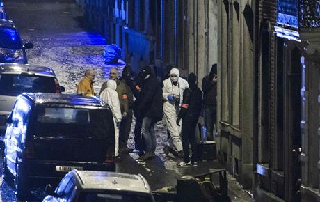 Zsah policie v belgickm Verviers. (15. ledna 2014)