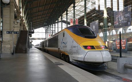 Vlak spolenosti Eurostar. Ilustraní foto.