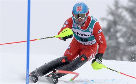 Italský lya Stefano Gross vyhrál slalom v Adelbodenu,