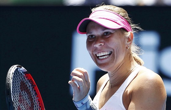DAÍ SE. Lucie Hradecká v prvním kole Australian Open.