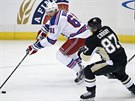 Pkn nalpnuto m Rick Nash z NY Rangers, prohn ho Sidney Crosby z...