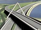 Projekt silnice R52 na Vídeň počítá mimo jiné s unikátním závěsným mostem u...