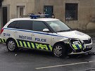 V Bchovicích se srazilo auto mstské policie s osobním autem.