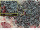 Satelitní snímek Baga Doron ze 7. ledna po útoku islamist.