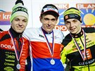 Medailisté cyklokrosového mistrovství republiky: zlatý Adam oupalík...