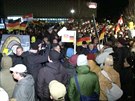Demonstrace Pegida v Dráanech. (12. ledna 2015)