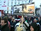 Demonstrace proti islámu v Praze. (16. ledna 2015)