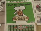 První íslo týdeníku Charlie Hebdo po teroristickém útoku na redakci práv...