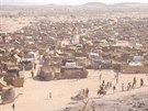 Záchranný tábor uprchlík z Dárfúru v adu pi konfliktu v roce 2003