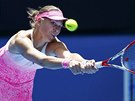 DOSÁHNU. Lucie Hradecká v prvním kole Australian Open.