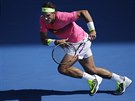 START NA MÍ. Rafael Nadal v prvním kole Australian Open.