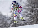 Lindsey Vonnová v superobím slalomu v Cortin d'Ampezzo.