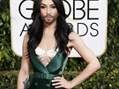 Conchita Wurst na erveném koberci u píleitosti pedávání cen Zlatý glóbus v...