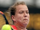 Barbora Záhlavová-Strýcová v prvním kole na turnaji v Sydney.