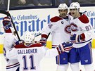 Andrej Markov, Brendan Gallagher, Tomá Plekanec a Max Pacioretty (zleva) slaví...