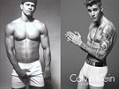 Mark Wahlberg a Justin Bieber v reklam Calvin Klein v letech 1992 a 2015