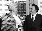 Anita Ekbergová a Federico Fellini (ím, 29. kvtna 1961)
