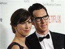 Sophie Hunterov  a Benedict Cumberbatch (Beverly Hills, 11. ledna 2015)