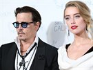 Johnny Depp a Amber Heardová (Santa Monica, 10. ledna 2015)
