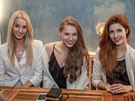Finalistky soute eská Miss 2015 Karolína Humeková, Karolína Maliová a...
