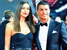 Irina aiková a Cristiano Ronaldo (Curych, 7. ledna 2013)