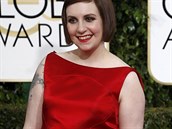Herečka Lena Dunhamová si vybrala červené šaty od amerického návrháře Zaca...