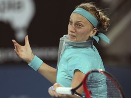 Petra Kvitov bhem semifinle v Sydney.