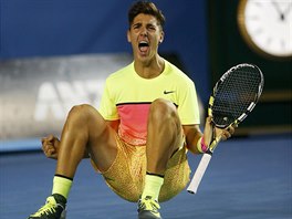 VYHRL JSEM! Thanasi Kokkinakis slav postup do 2. kola Australian Open pes...