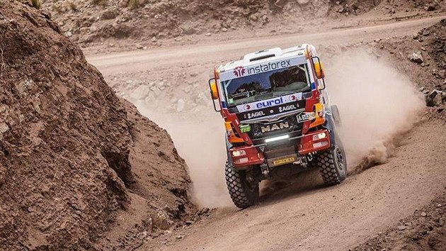 Ale Loprais se svm manem na Rallye Dakar.