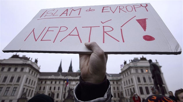 Protest proti islámu v esku