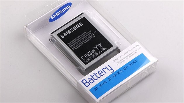 Prodejn balen (tzv. blister) s nhradn bateri pro Samsung Galaxy S II. Jen takto zabalen nhradn baterie Samsung oficiln prodv.