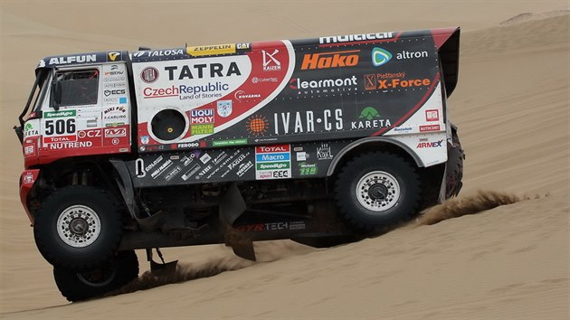 Martin Kolom v devt etap Rallye Dakar.