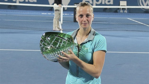 Petra Kvitová coby vítzka turnaje v Sydney.