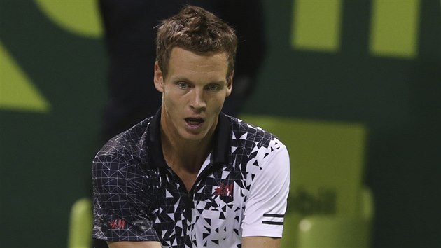 Tom Berdych ve finle turnaje v Dauh