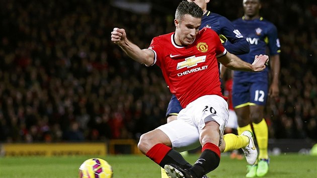 Robin van Persie z Manchesteru United v anci v utkn proti Southamptonu