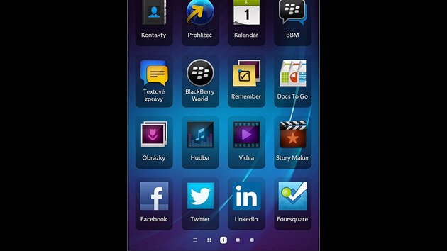 Prosted operanho systmu BlackBerry 10