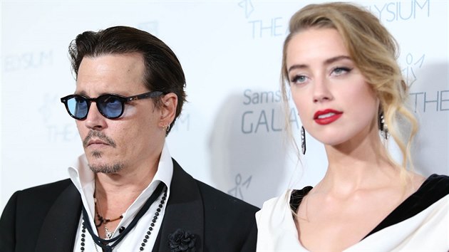 Johnny Depp a Amber Heardová (Santa Monica, 10. ledna 2015)