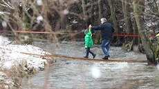 Happening proti stavb mostu pes Sasovské údolí v Jihlav