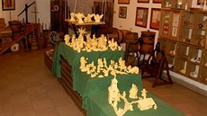 V Muzeu másla Máslovice je do 27. ledna k  vidní betlém vyrobený z 25 kg.