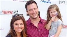 Tiffani Thiessenová s manelem a dcerou Harper (2014)