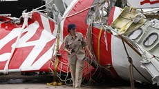 Trosky havarovaného letounu AirAsia