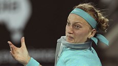 Petra Kvitová bhem semifinále v Sydney.