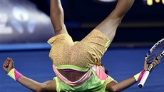 SVÉRÁZNÁ OSLAVA. Thanasi Kokkinakis slaví postup do 2. kola Australian Open.