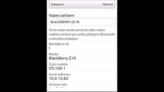 Prostedí operaního systému BlackBerry 10