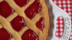 Linecký kolá s jablky a krémem